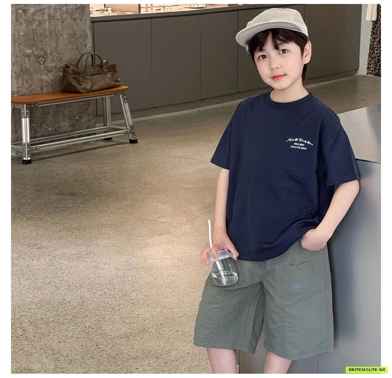 SHORT THÔ MỀM THÊU TÚI AOAOKIDS