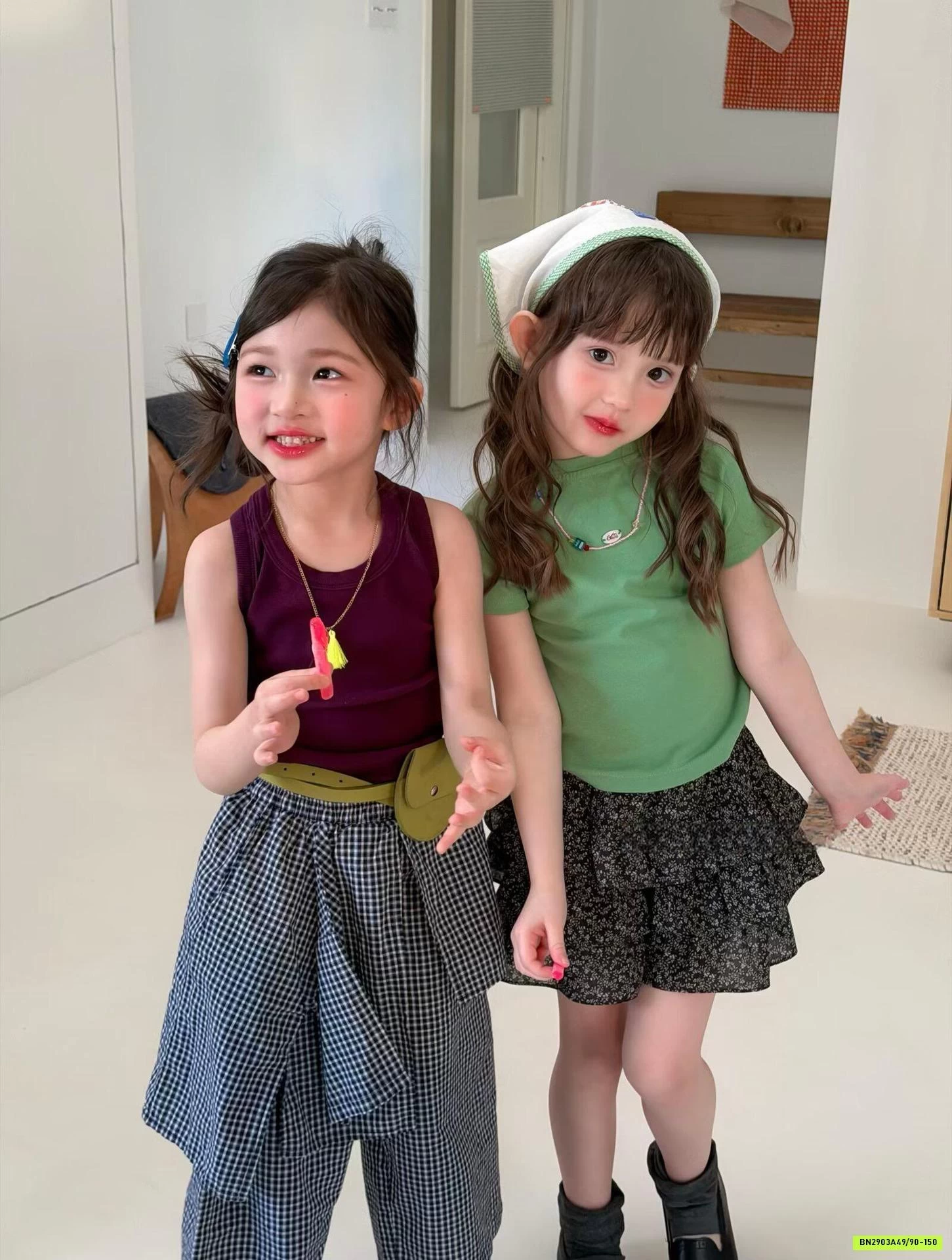 ÁO THUN MIX CV HOA VÀ QUẦN CARO