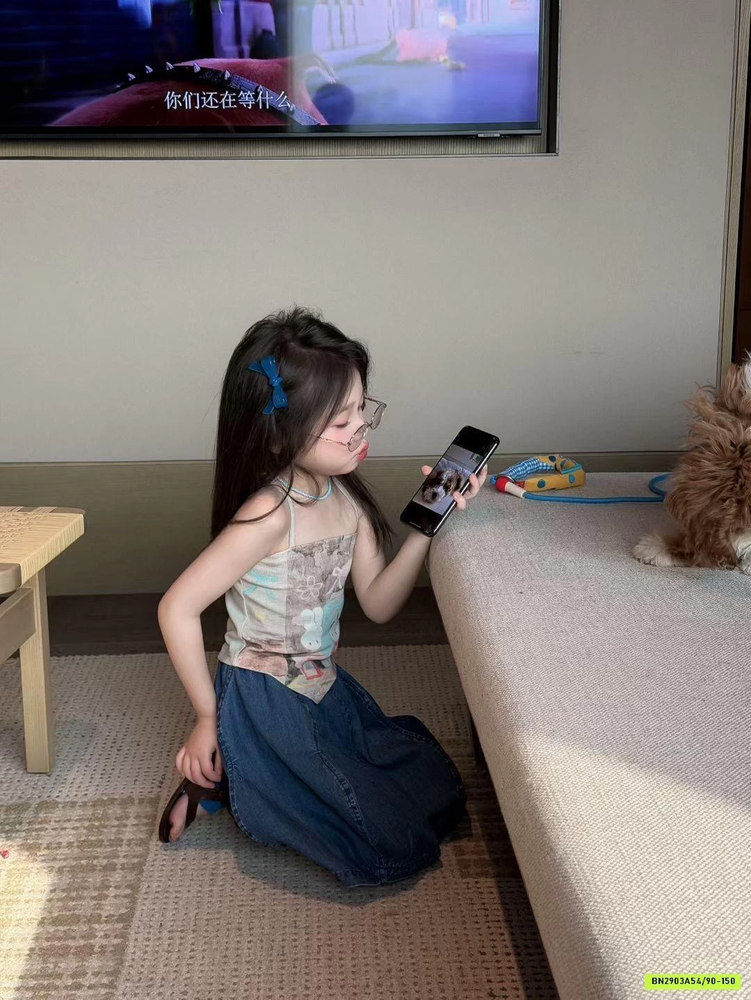 ÁO 2 DÂY HỌA TIẾT MIX CV JEANS BÍ