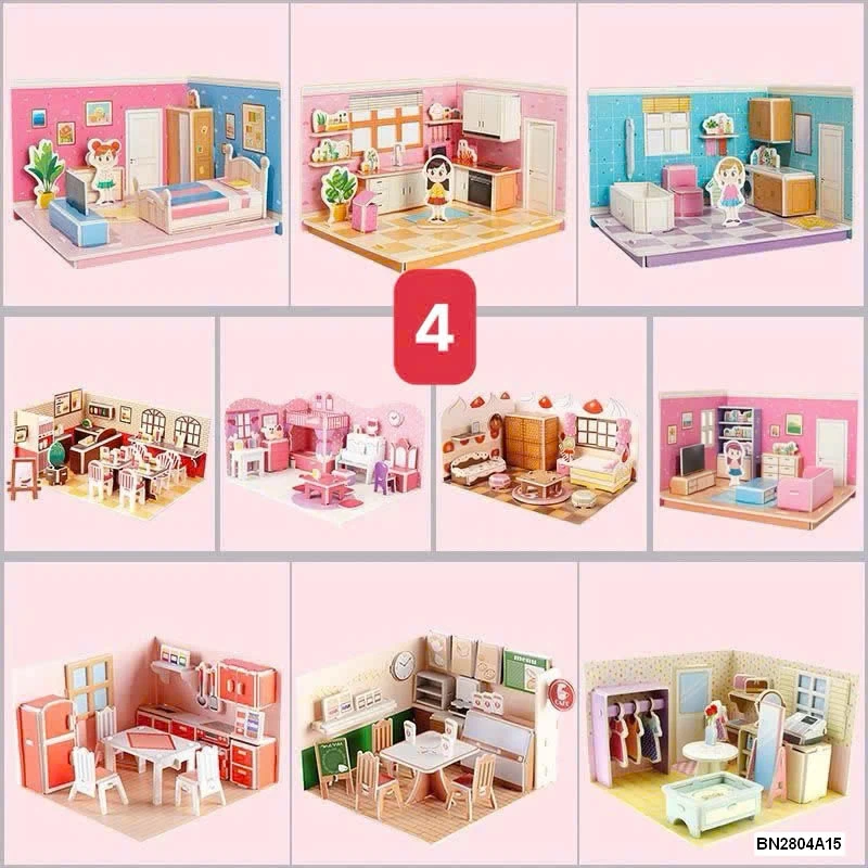 MÔ HÌNH LẮP GHÉP ĐỒ CHƠI CHƠI BÉ