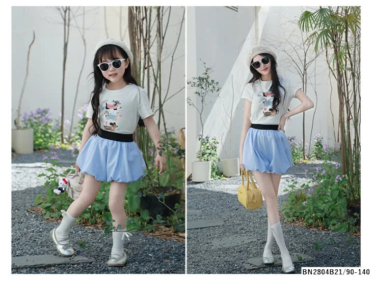 SET ÁO THUN MIX QUẦN BÍ XANH MẸ BÉ