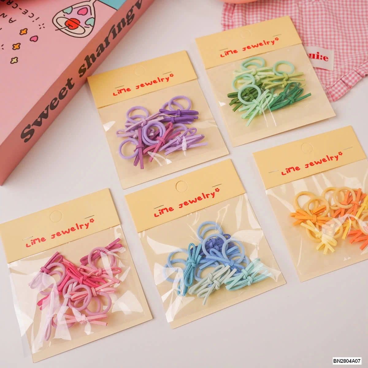 SÉT 40 CHUN BUỘC TÓC NƠ