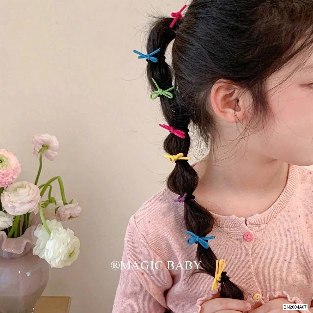 SÉT 40 CHUN BUỘC TÓC NƠ