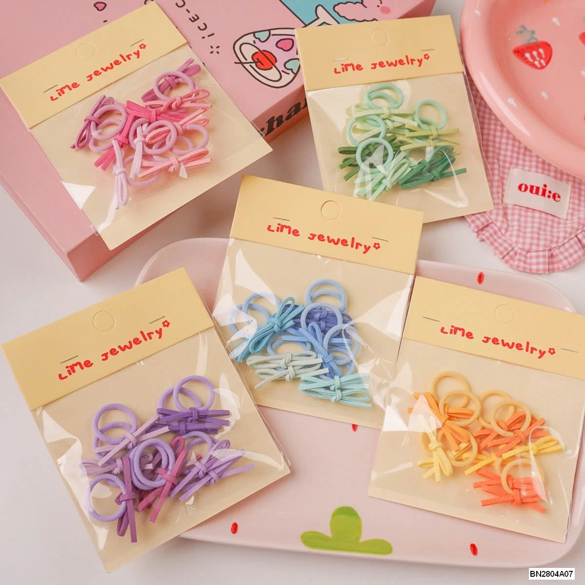 SÉT 40 CHUN BUỘC TÓC NƠ