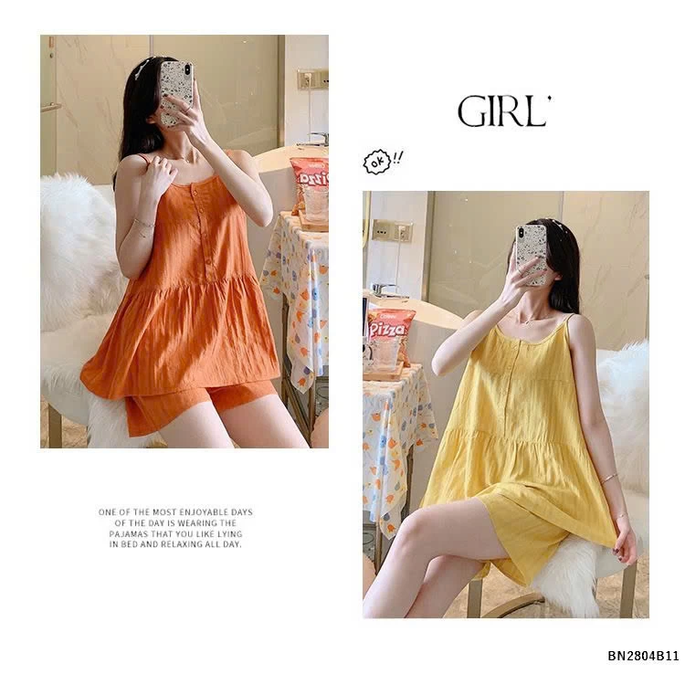 BỘ NGỦ MẶC NHÀ 2 DÂY quốc dân