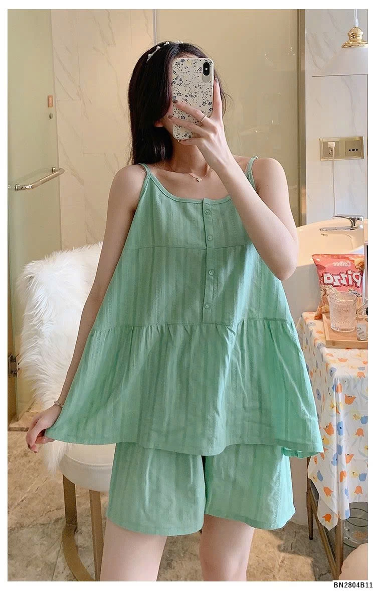 BỘ NGỦ MẶC NHÀ 2 DÂY quốc dân