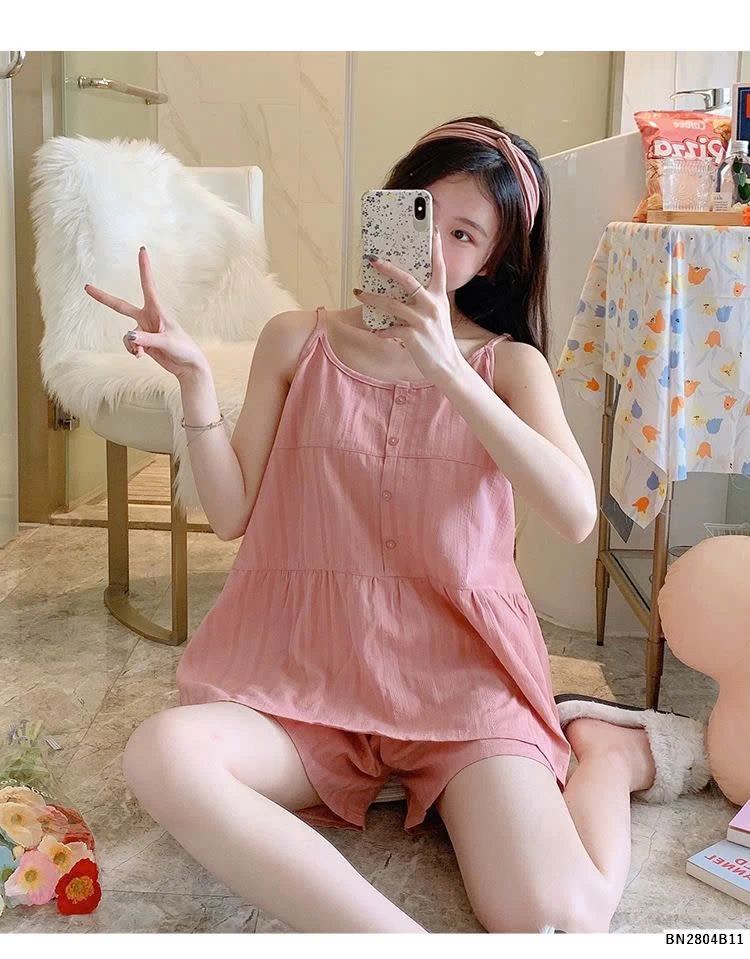 BỘ NGỦ MẶC NHÀ 2 DÂY quốc dân