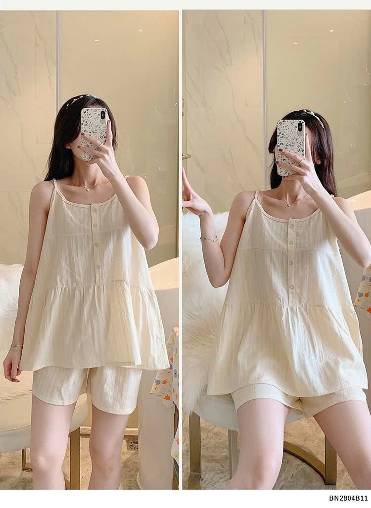 BỘ NGỦ MẶC NHÀ 2 DÂY quốc dân