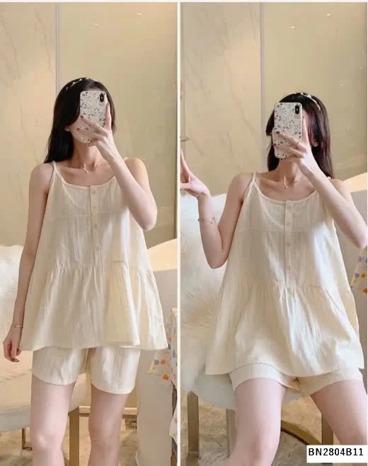 BỘ NGỦ MẶC NHÀ 2 DÂY quốc dân