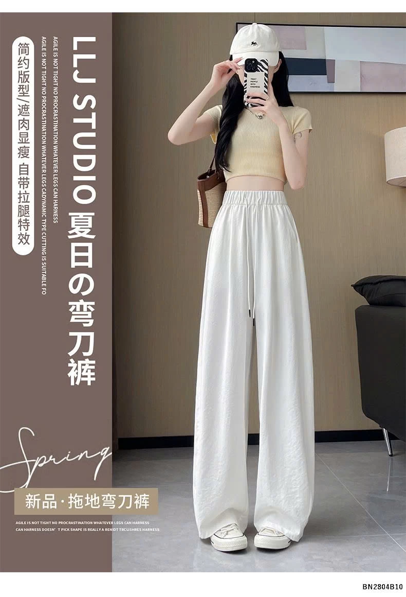 QUẦN ỐNG RỘNG NỮ CẠP CHUN