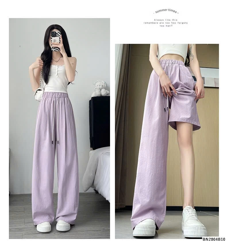 QUẦN ỐNG RỘNG NỮ CẠP CHUN