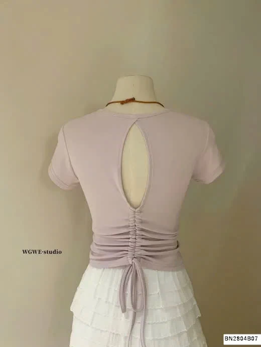 ÁO PHÔNG HỞ LƯNG RÚT EO WG.WE