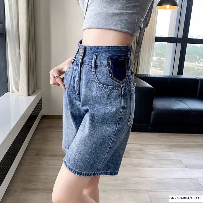 QUẦN SHORT JEAN CẠP CAO