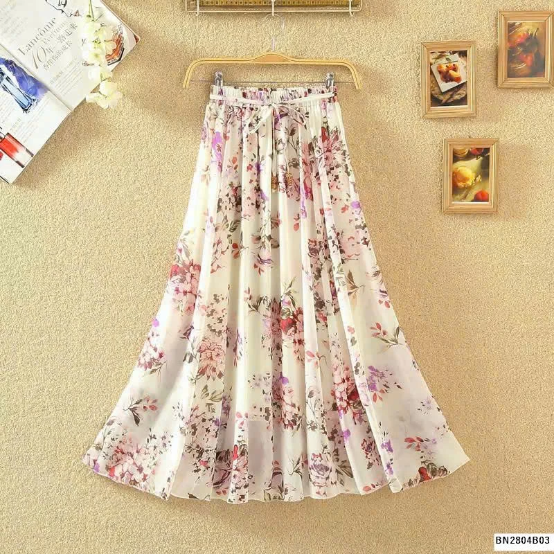 CHÂN VÁY DÁNG DÀI HOẠ TIẾT