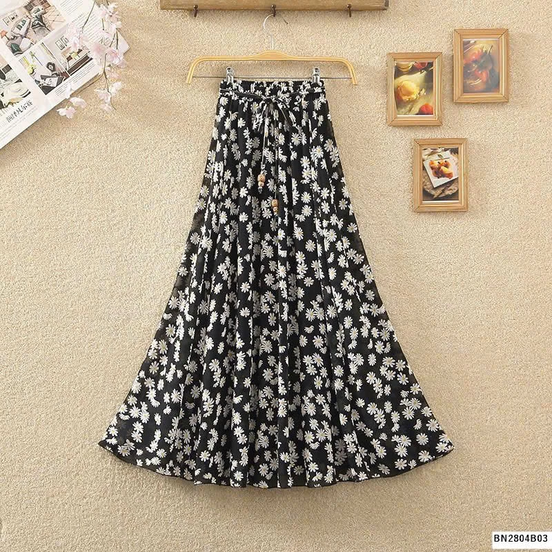 CHÂN VÁY DÁNG DÀI HOẠ TIẾT