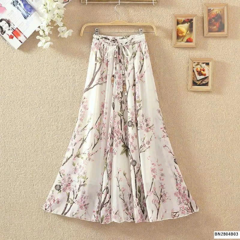 CHÂN VÁY DÁNG DÀI HOẠ TIẾT