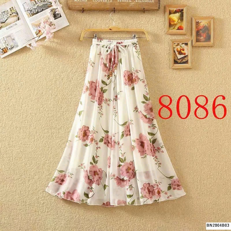 CHÂN VÁY DÁNG DÀI HOẠ TIẾT