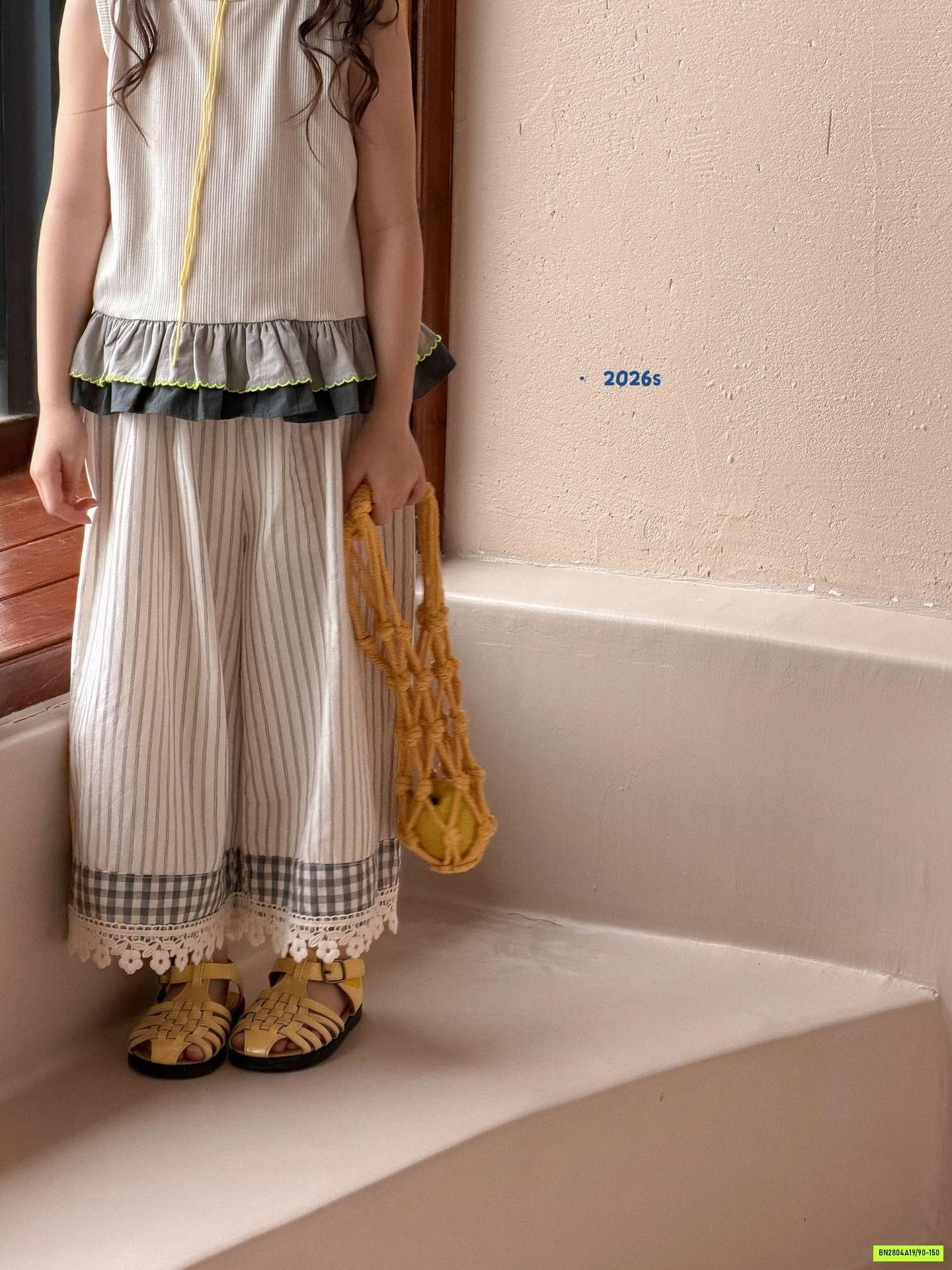 SÉT BABYDOLL KẺ SỌC VIỀN BÈO