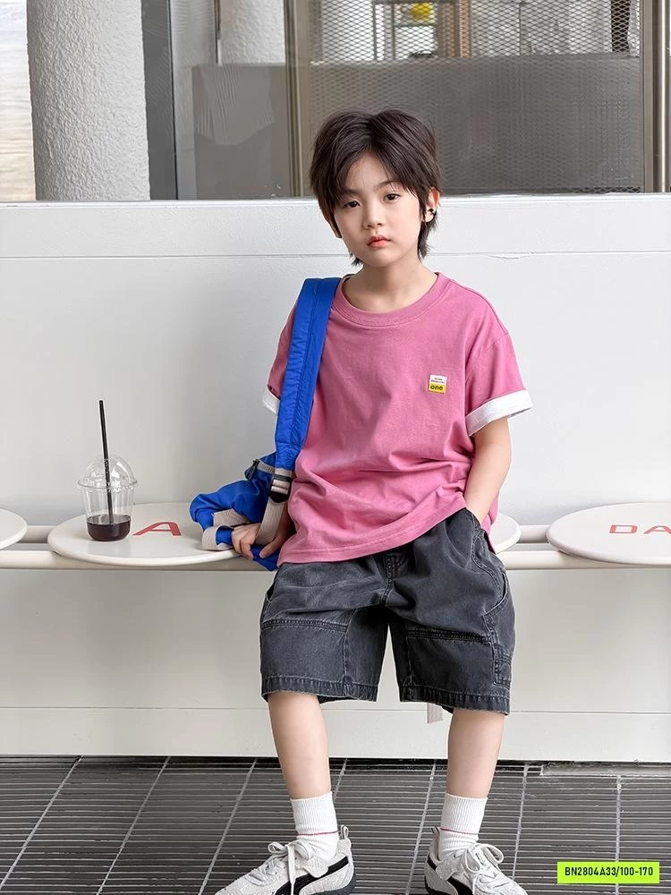 ÁO THUN CỔ TRÒN BASIC 26B040 AMBB