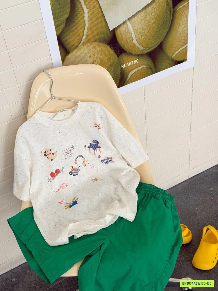 ÁO THUN GIẤY IN HÌNH KUTE 26B178 AMBB