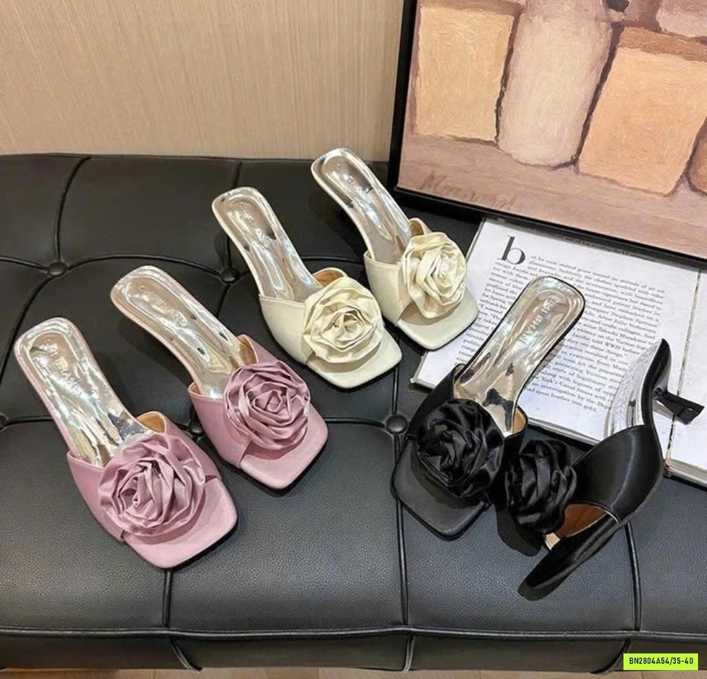 DÉP CAO GÓT HOA NỔI KIỂU PHÁP