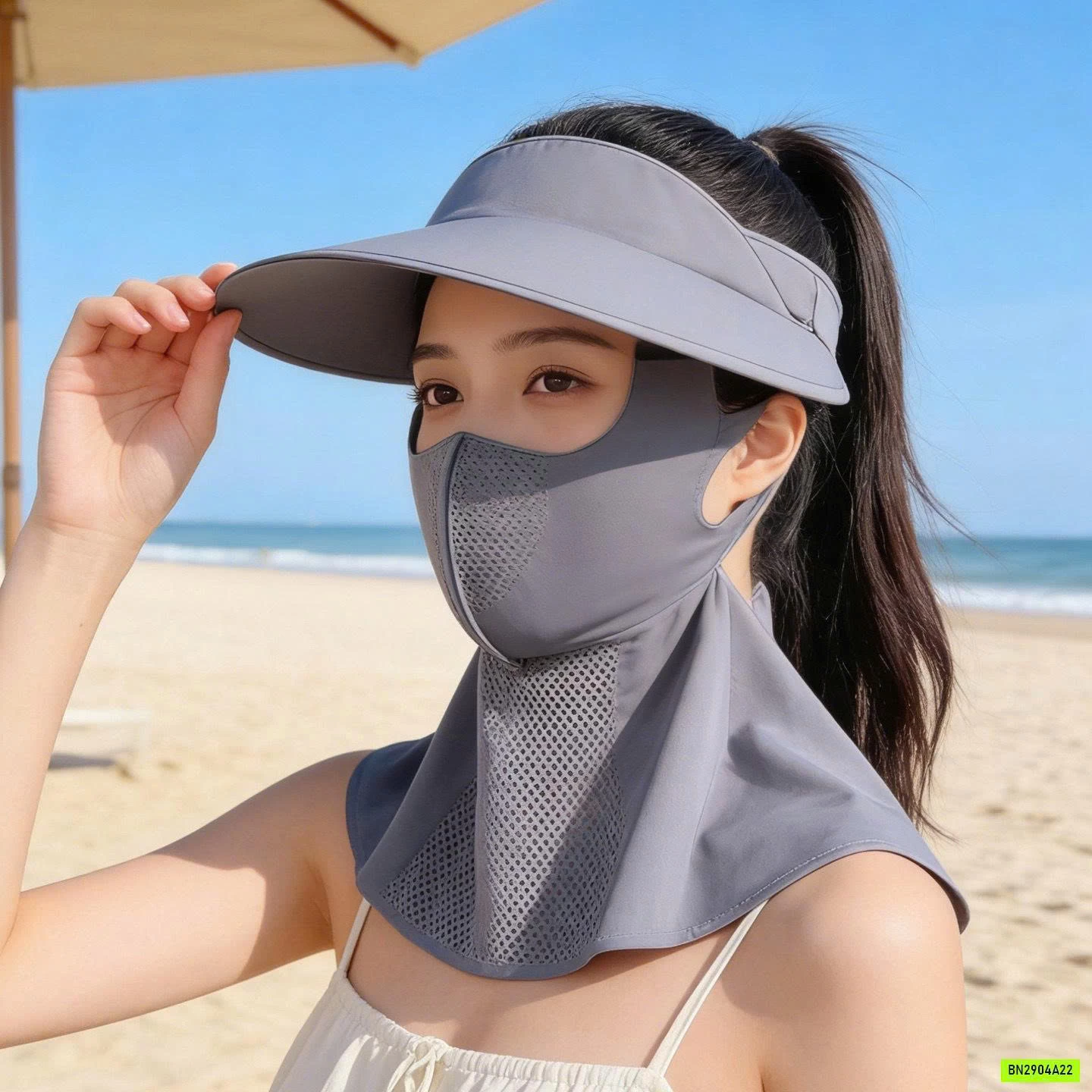 SÉT MŨ+KHẨU TRANG CHỐNG NẮNG XUẤT NHẬT GALOUU