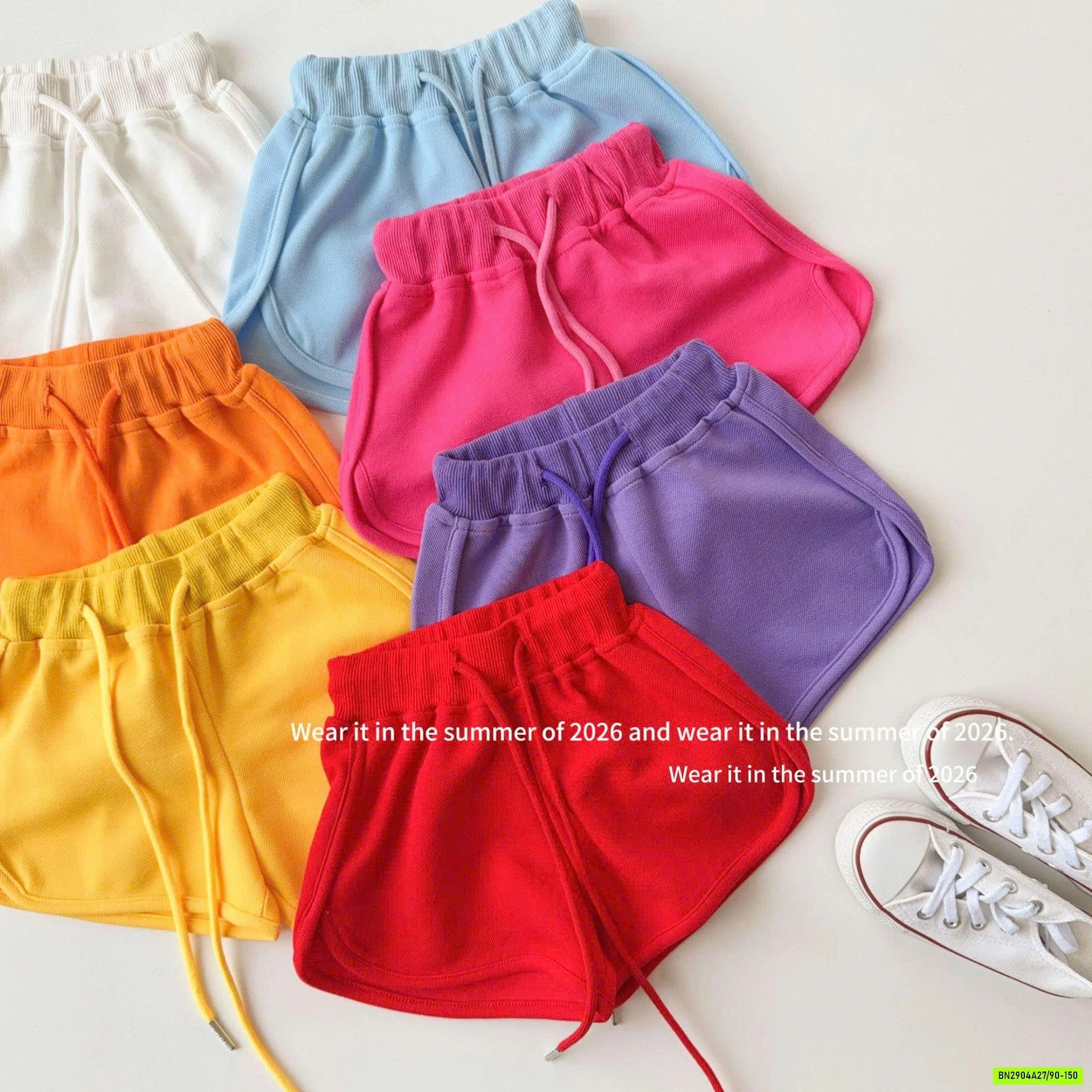 SHORT THỂ THAO CẠP CHUN T&QKIDS