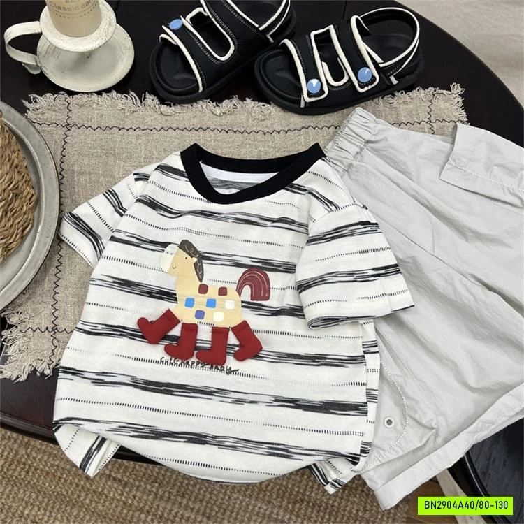 ÁO KẺ MIX SHORT GIÓ