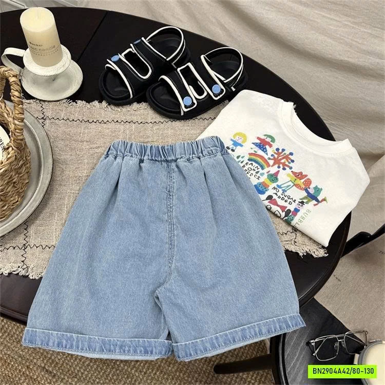 ÁO HOẠT HÌNH MIX JEANS LỬNG