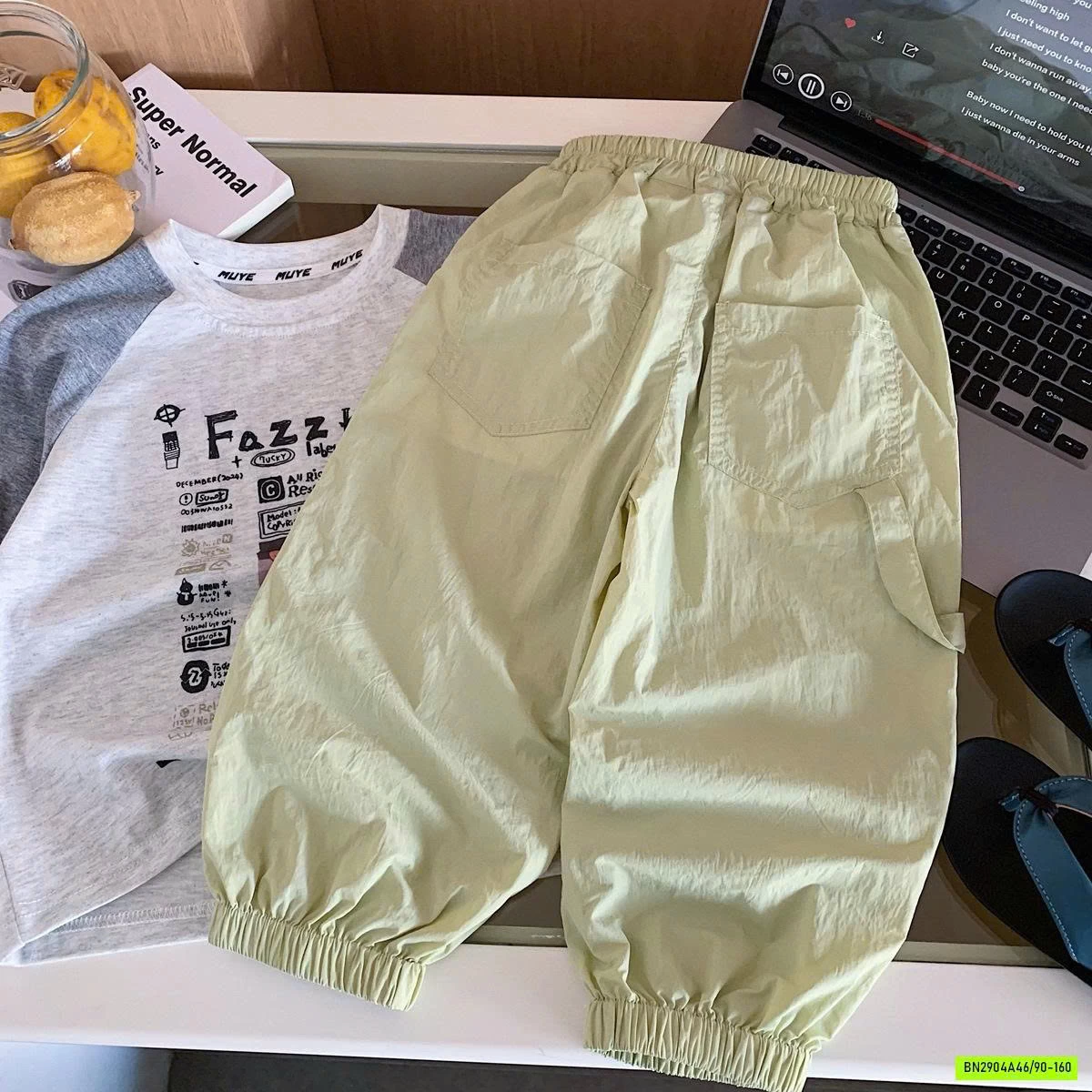 QUẦN GIÓ MỎNG BO GẤU