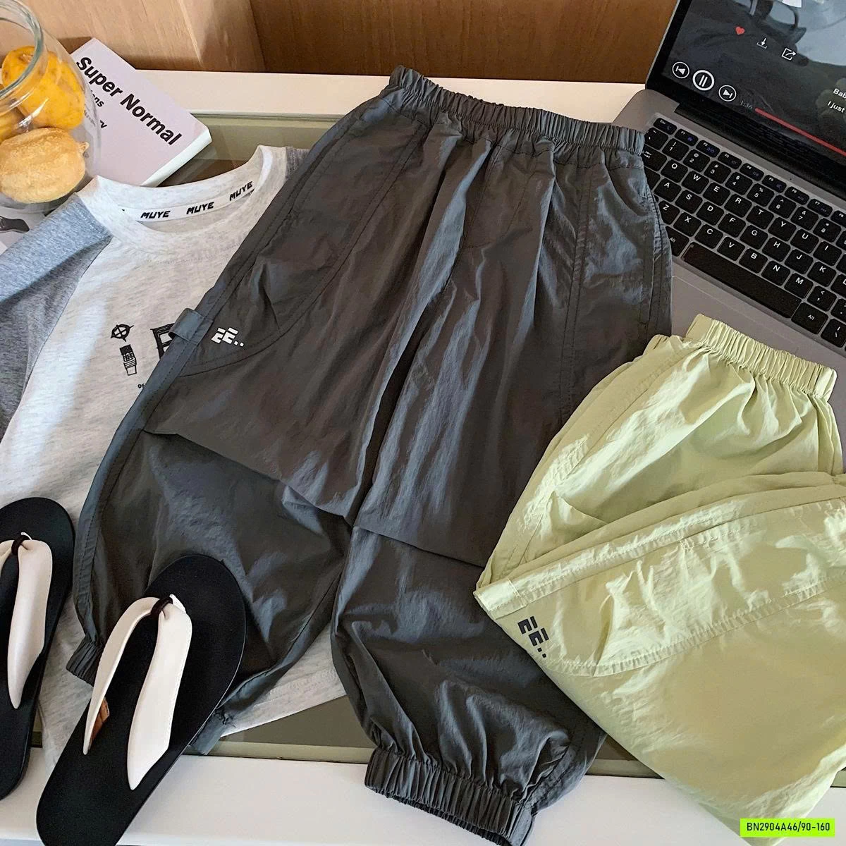 QUẦN GIÓ MỎNG BO GẤU