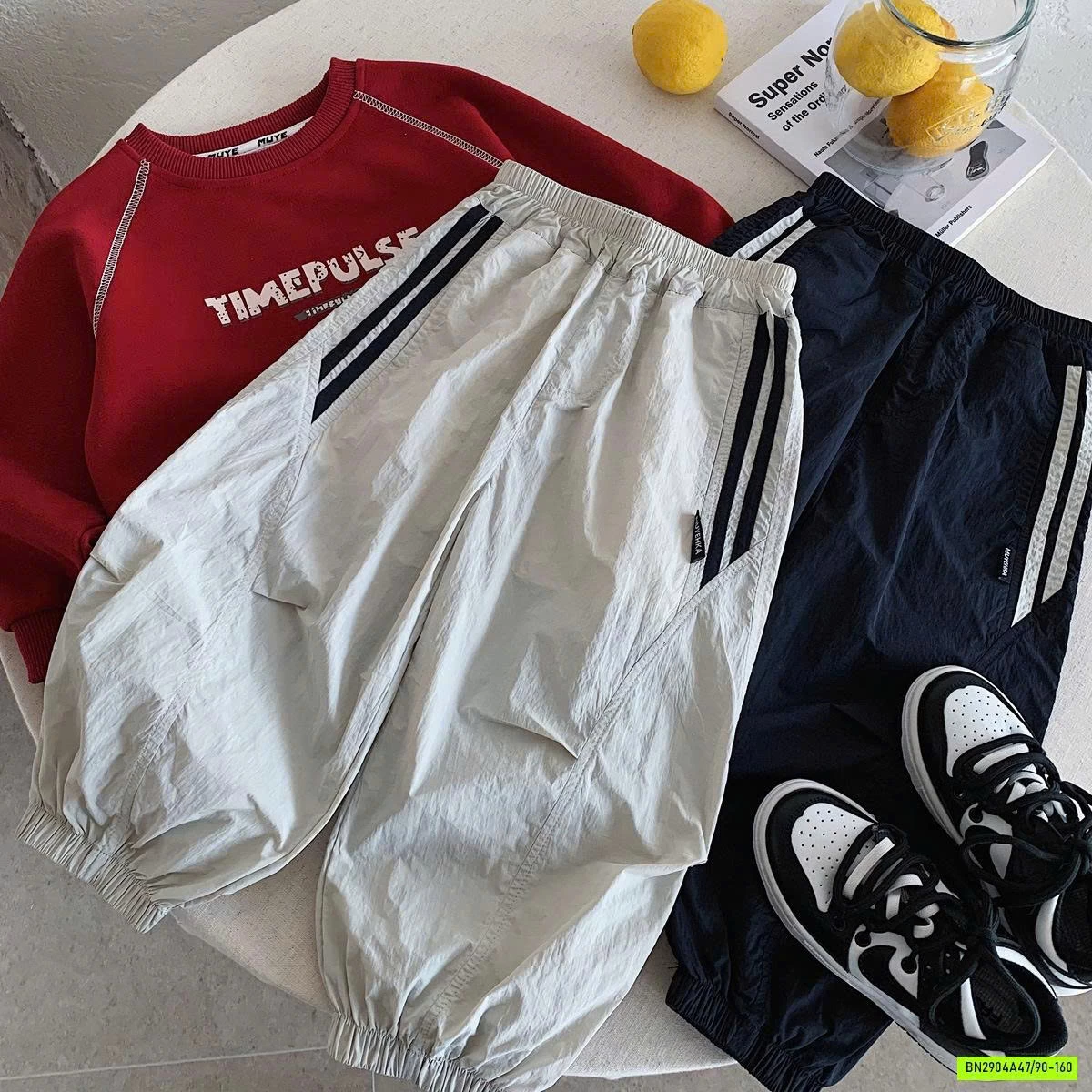 JOGGER GIÓ PHỐI SỌC