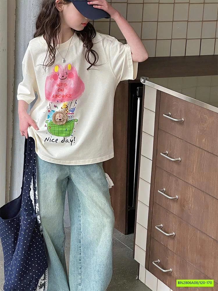 SÉT ÁO NICE MIX JEANS SUÔNG PHỐI REN