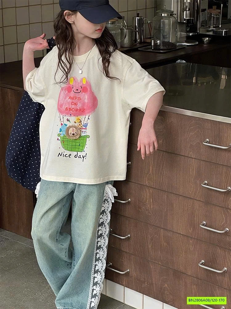 SÉT ÁO NICE MIX JEANS SUÔNG PHỐI REN