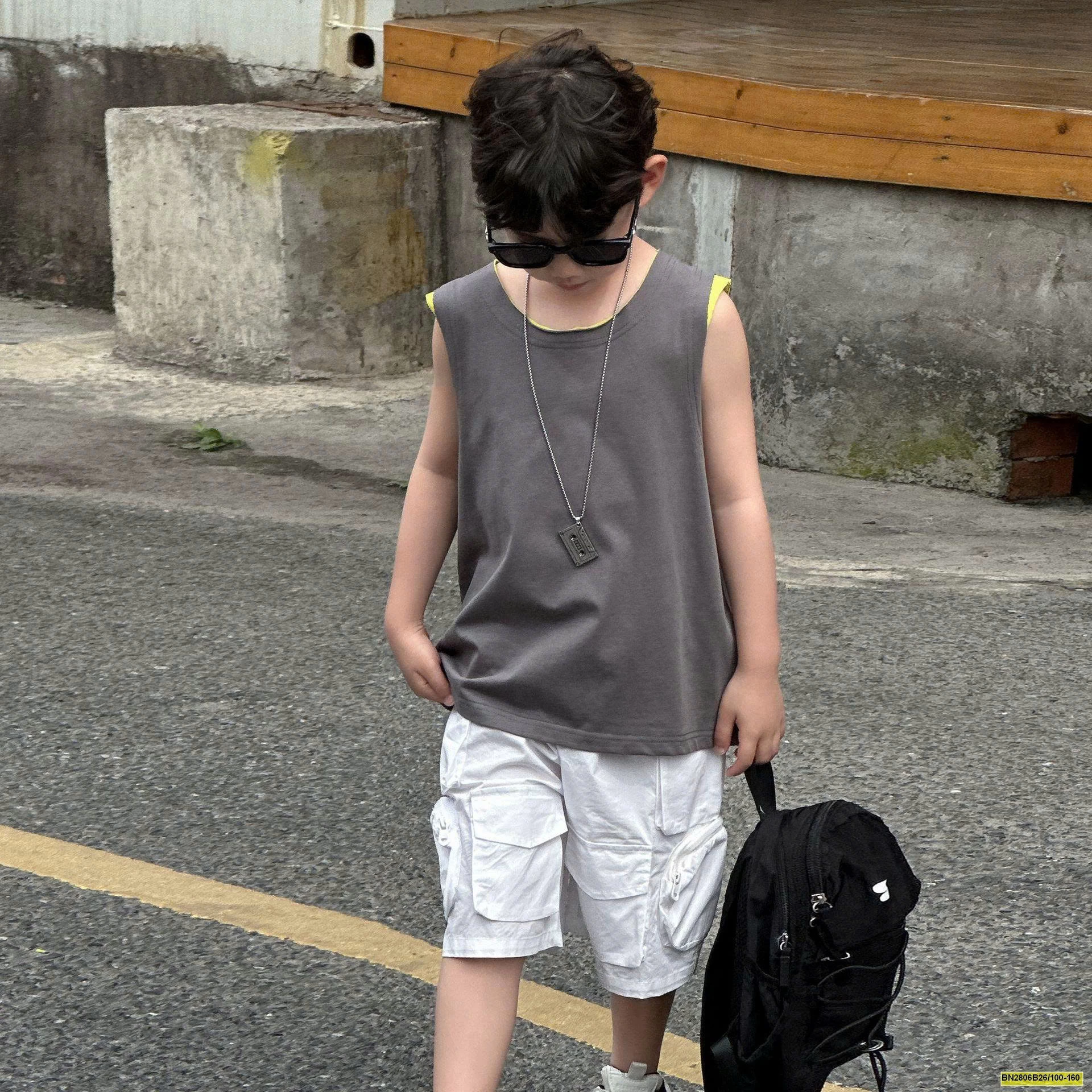 ÁO BALO XÁM VIỀN XANH