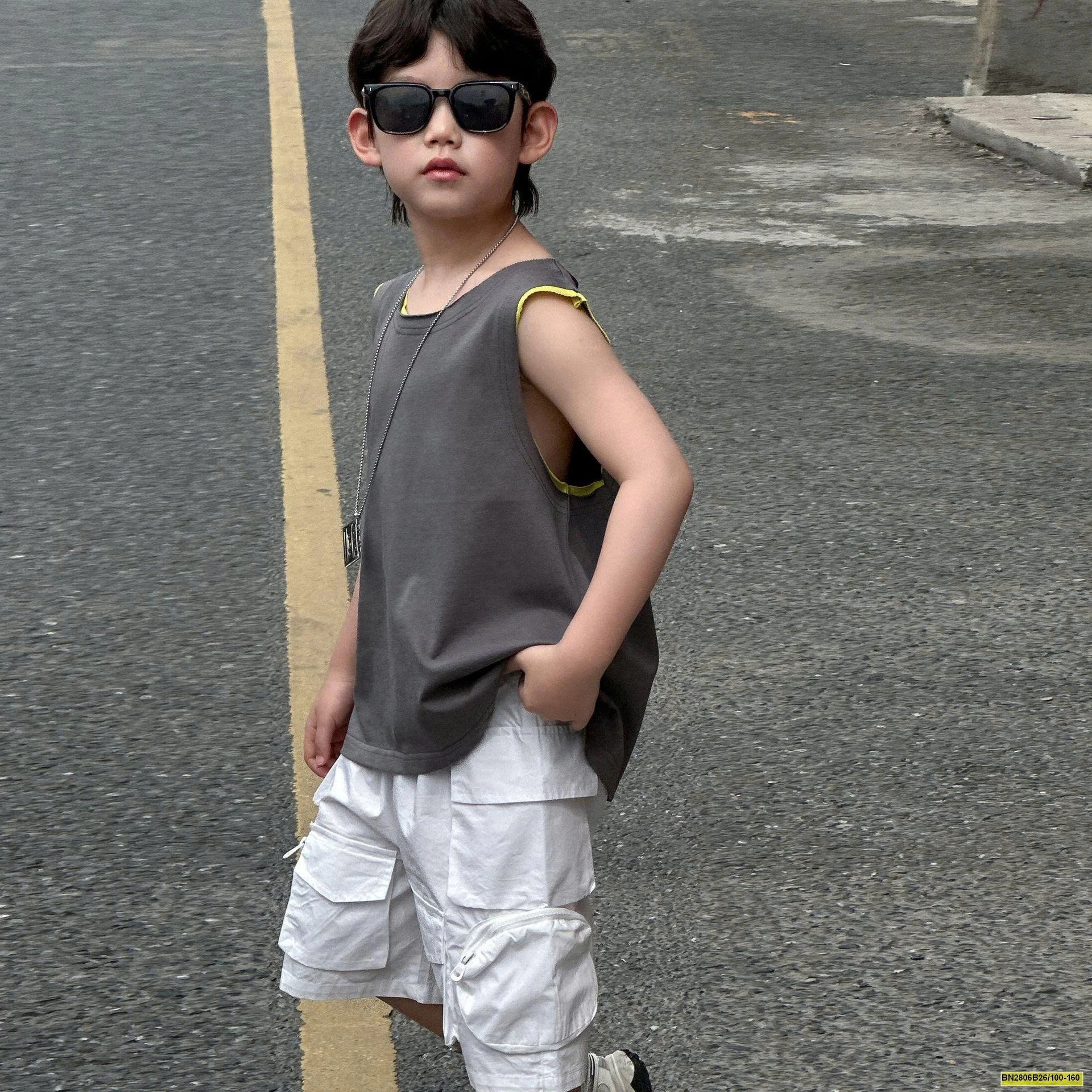 ÁO BALO XÁM VIỀN XANH