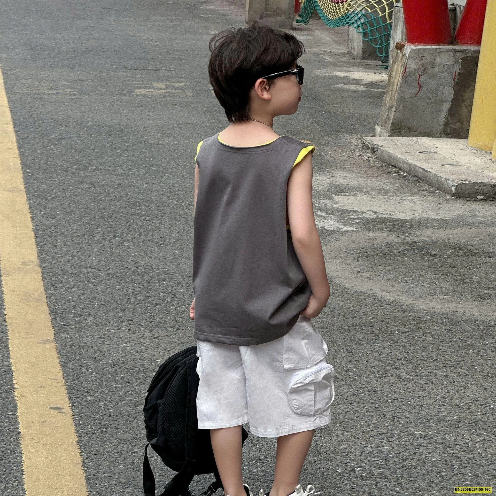 ÁO BALO XÁM VIỀN XANH