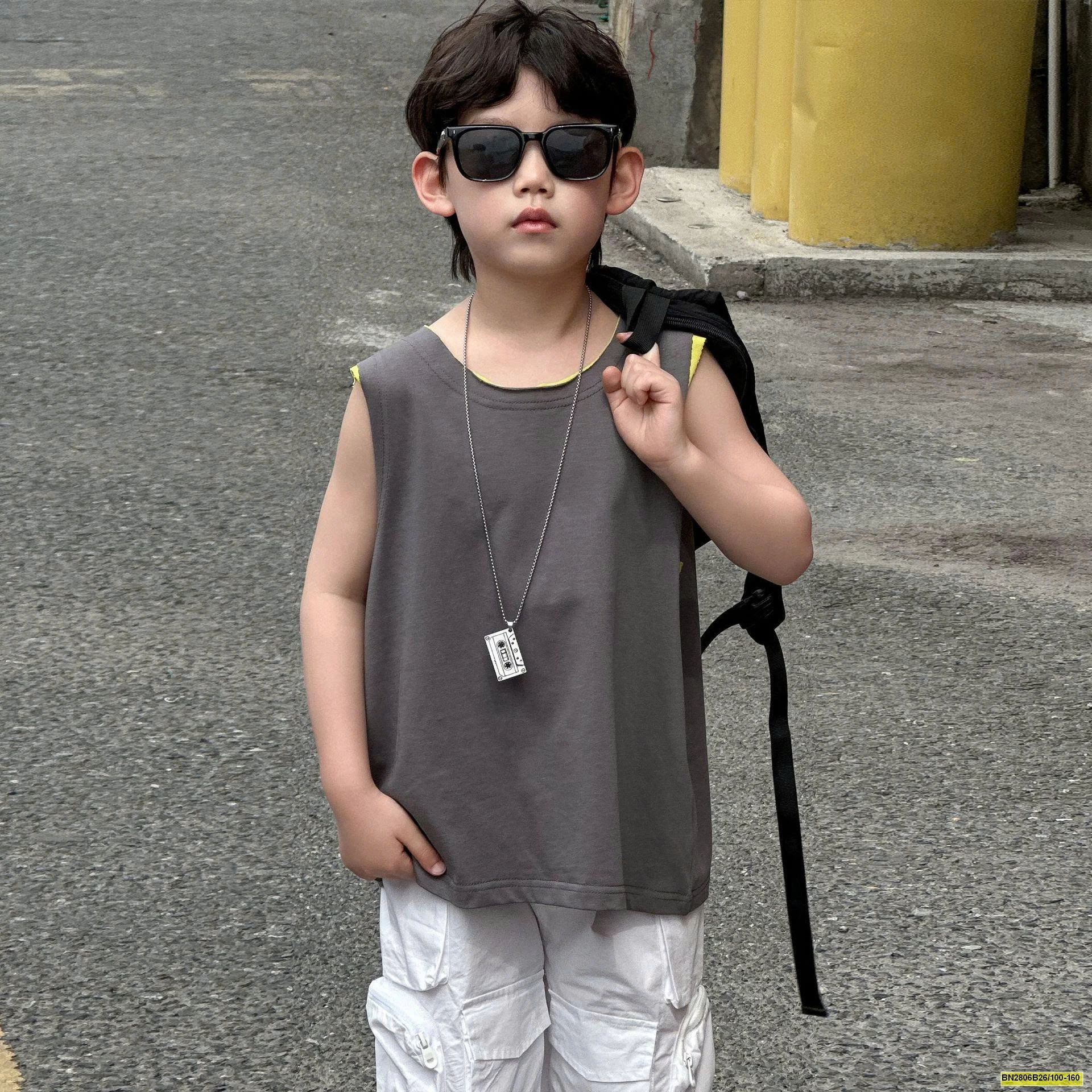 ÁO BALO XÁM VIỀN XANH