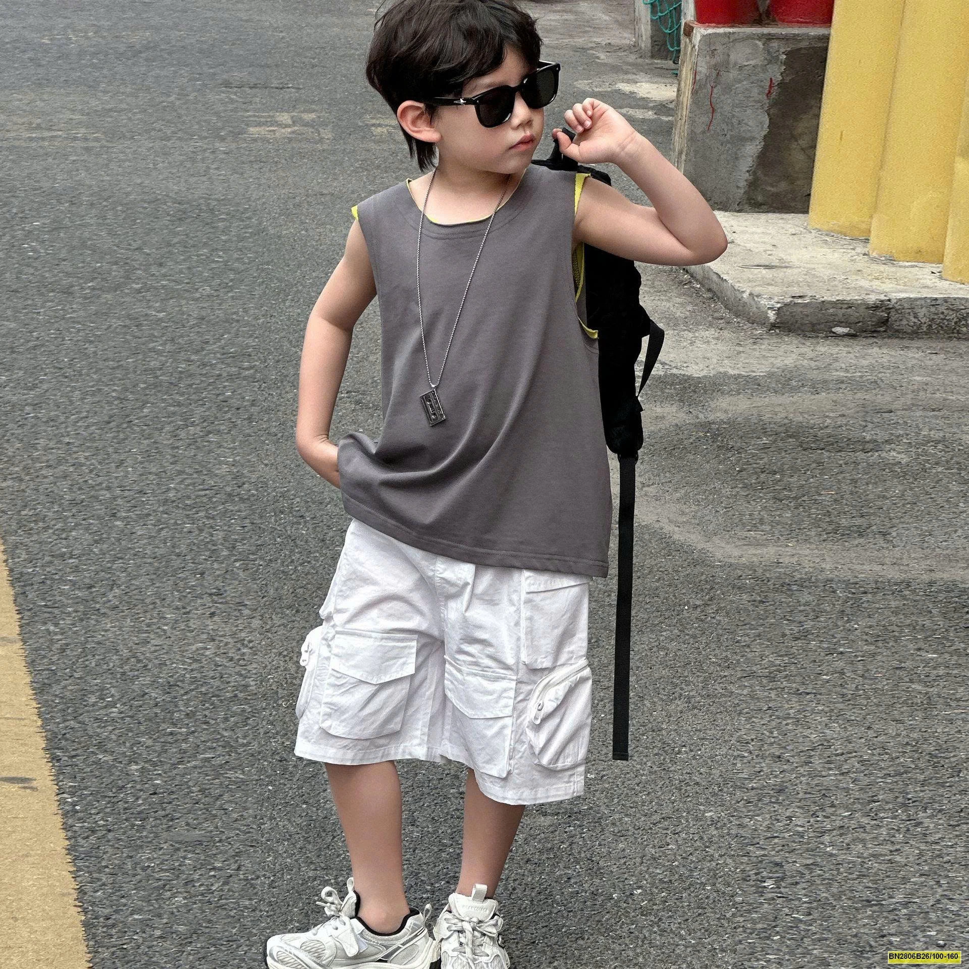 ÁO BALO XÁM VIỀN XANH