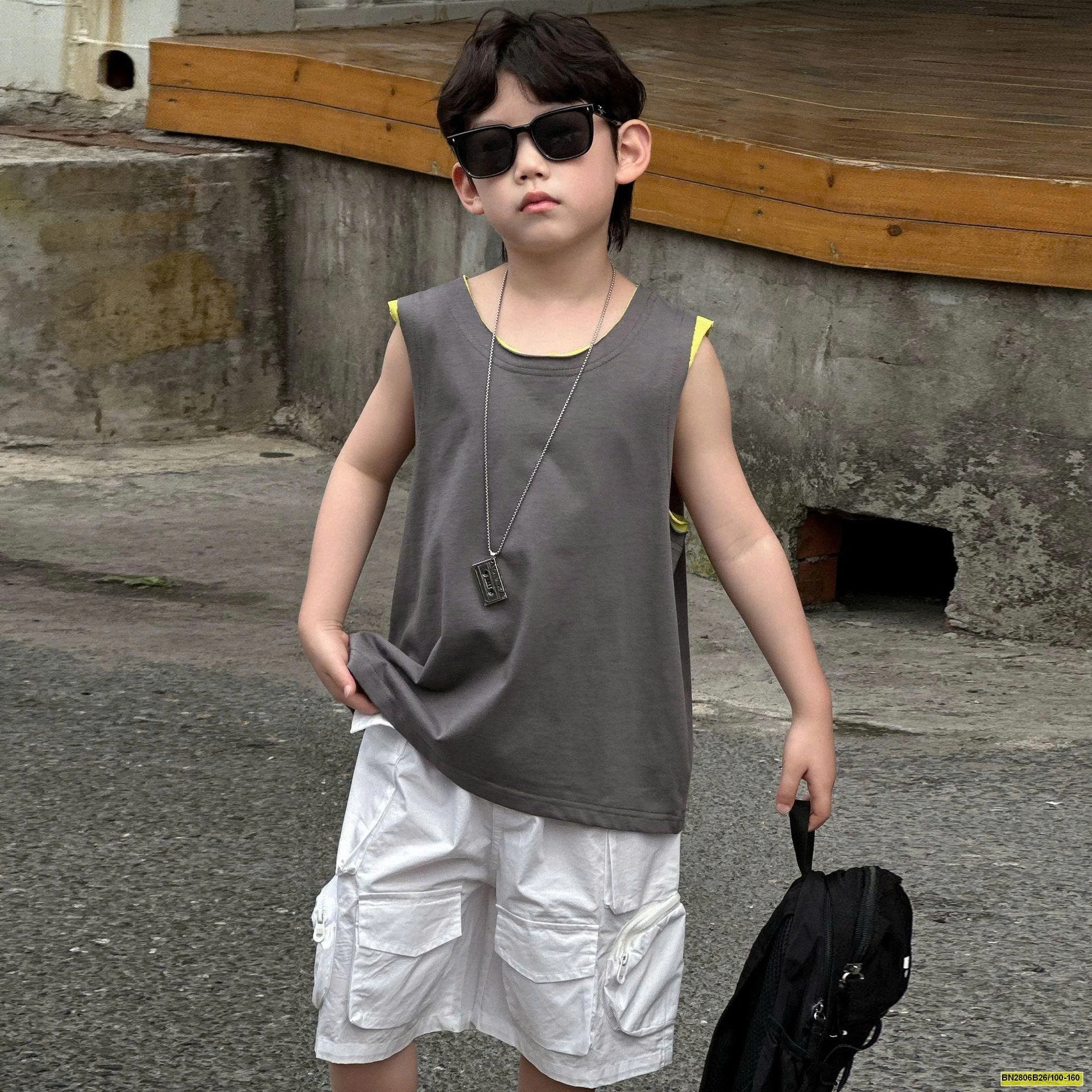 ÁO BALO XÁM VIỀN XANH