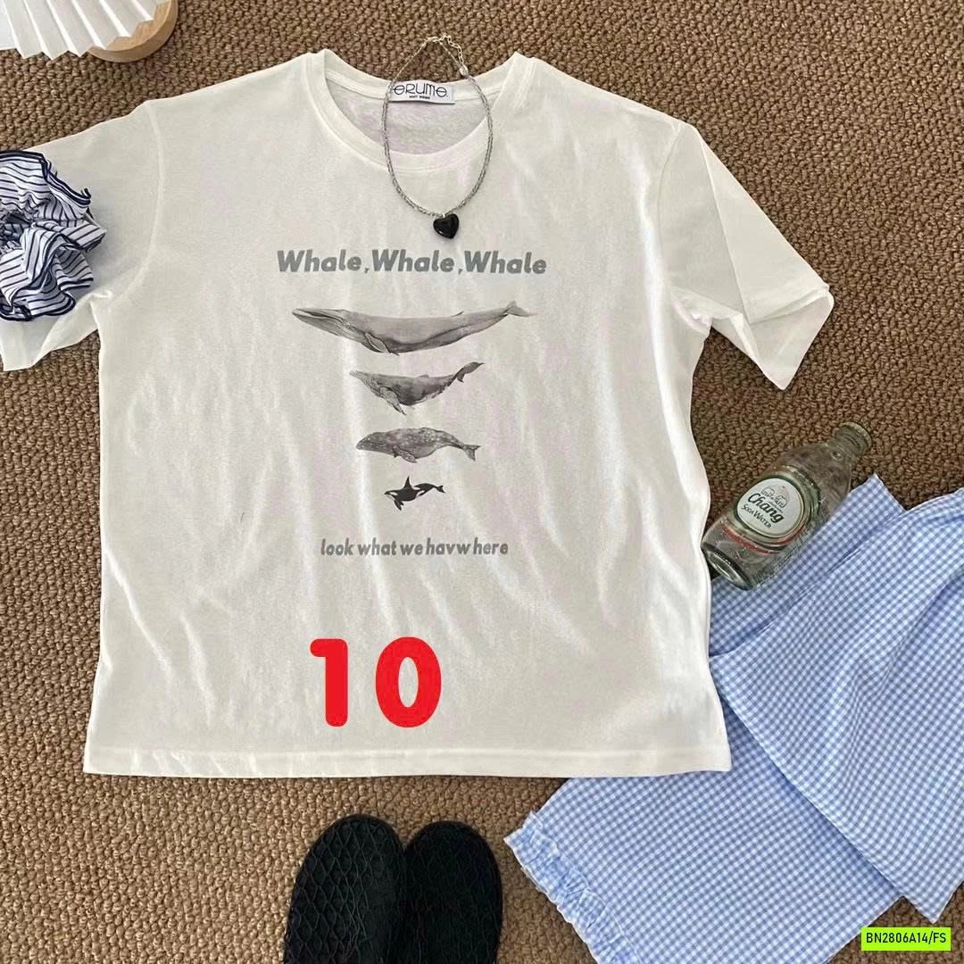 ÁO THUN XƯỚC IN HÌNH DỄ THƯƠNG NỮ