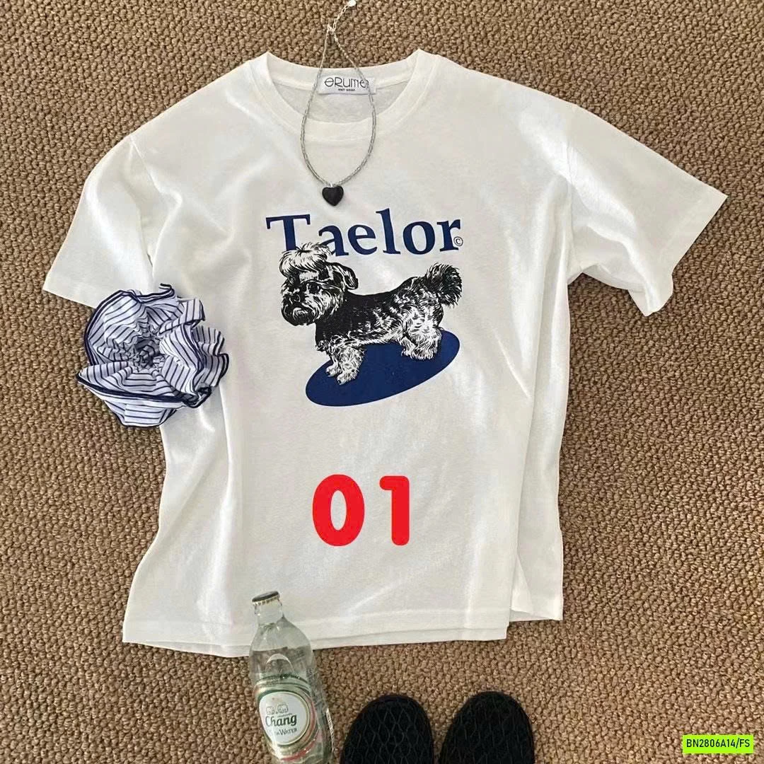 ÁO THUN XƯỚC IN HÌNH DỄ THƯƠNG NỮ