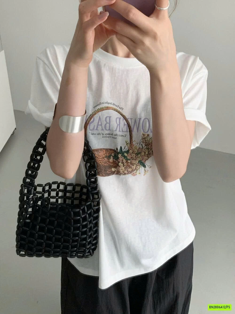 ÁO THUN XƯỚC IN HÌNH NỮ