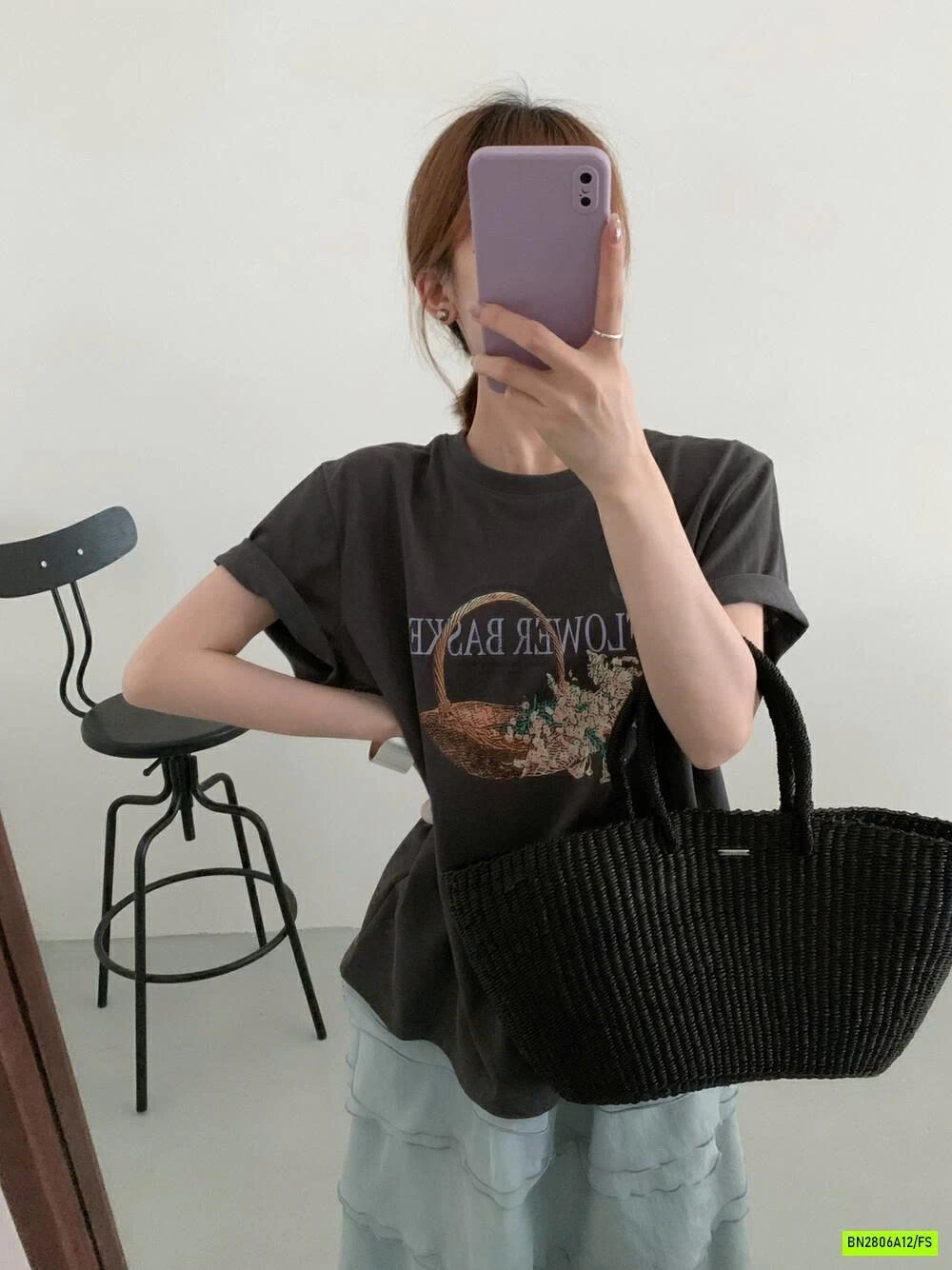 ÁO THUN XƯỚC IN HÌNH NỮ