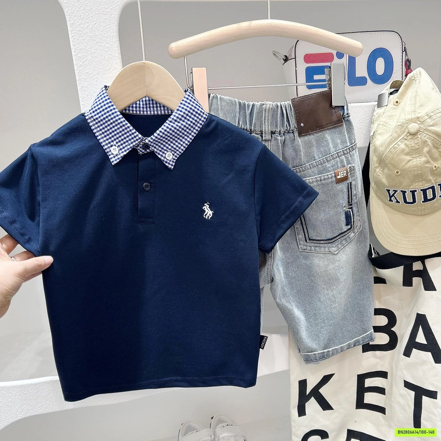 POLO PHỐI CỔ CARO KACADY