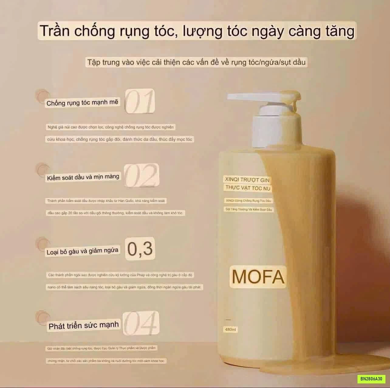 DẦU GỘI GỪNG GIẢM RỤNG TÓC CỦA #MOFAJANG