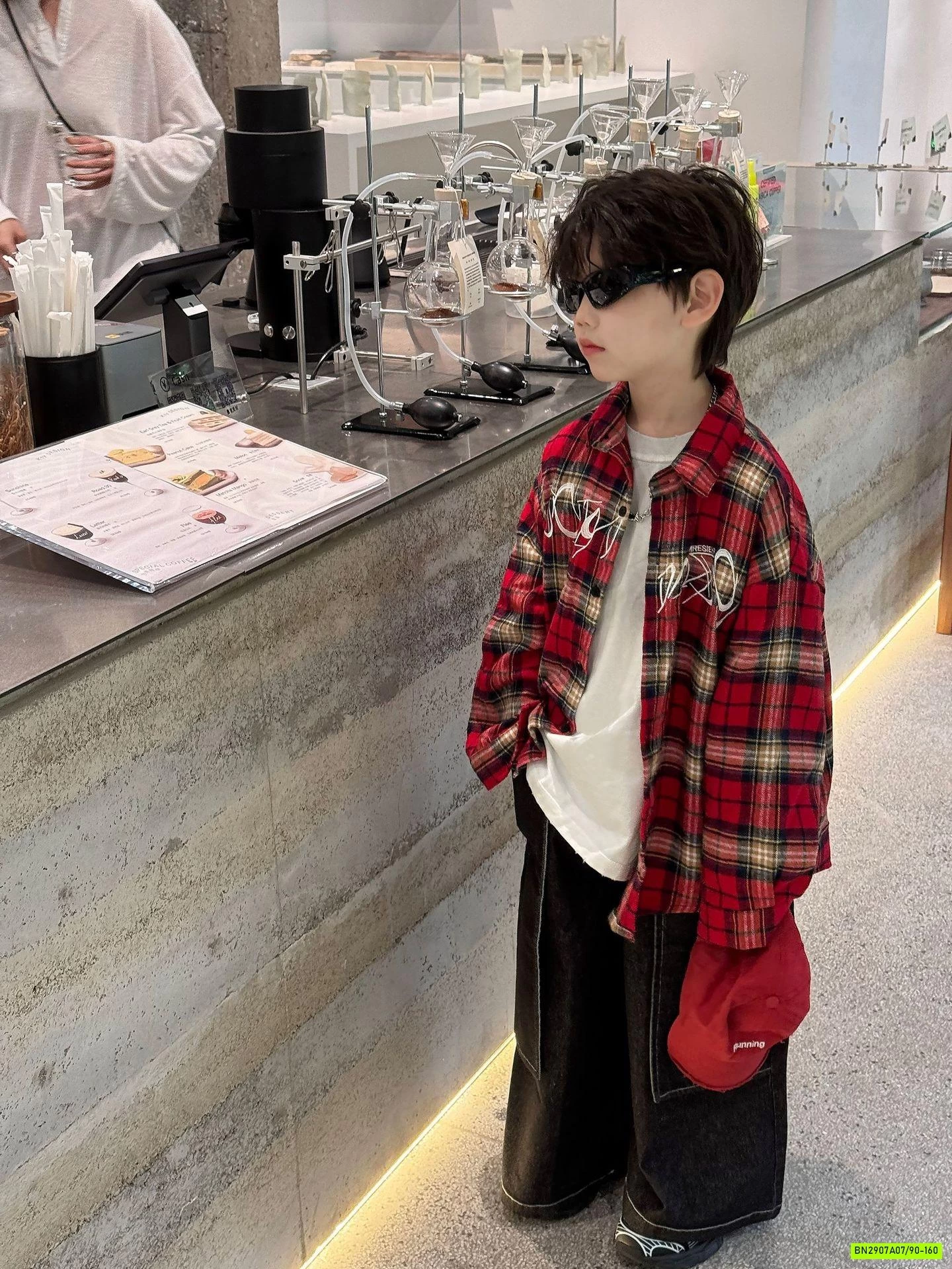 KHOÁC CARO ĐỎ STYLE HÀN XẺNG