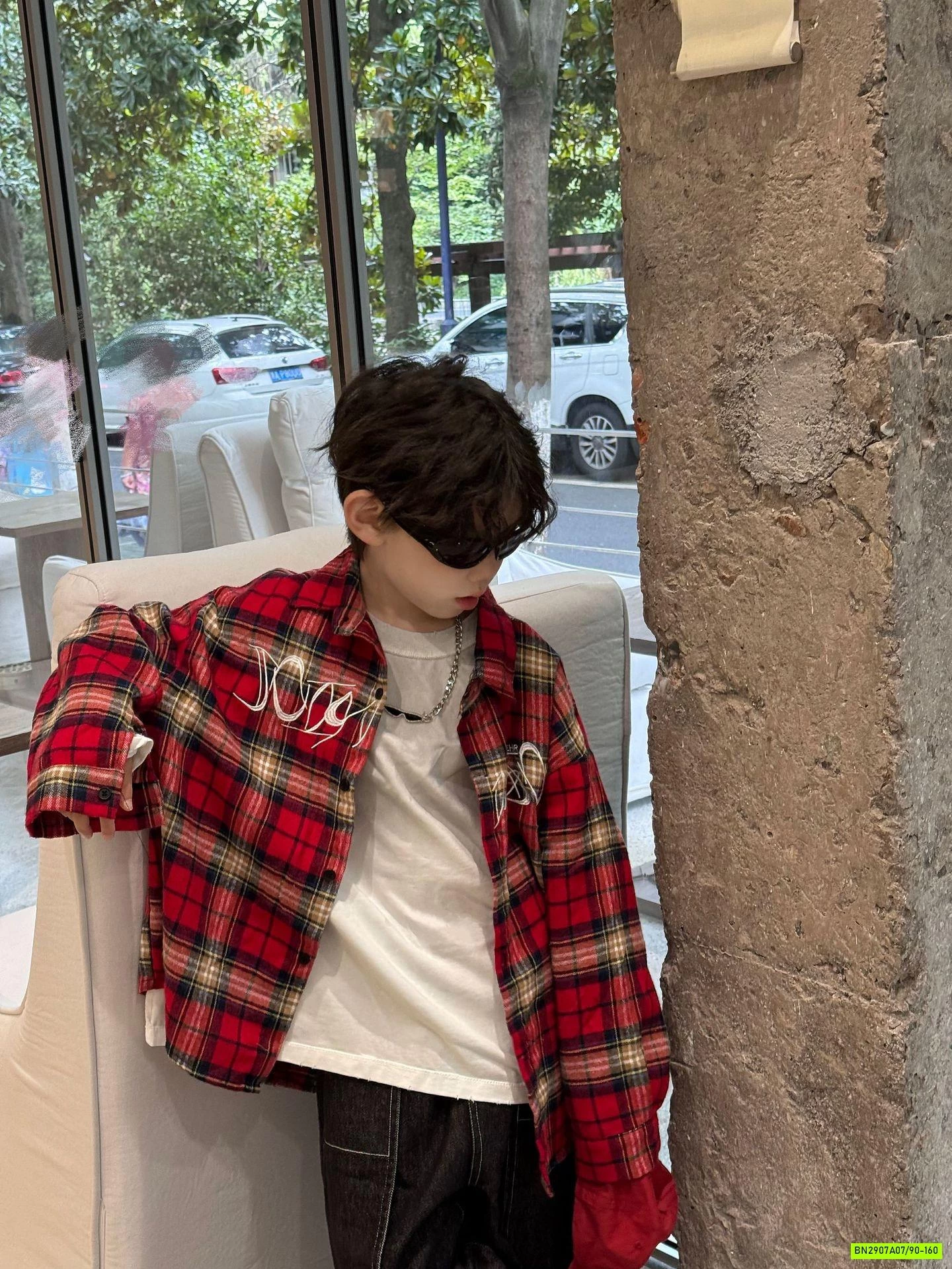 KHOÁC CARO ĐỎ STYLE HÀN XẺNG