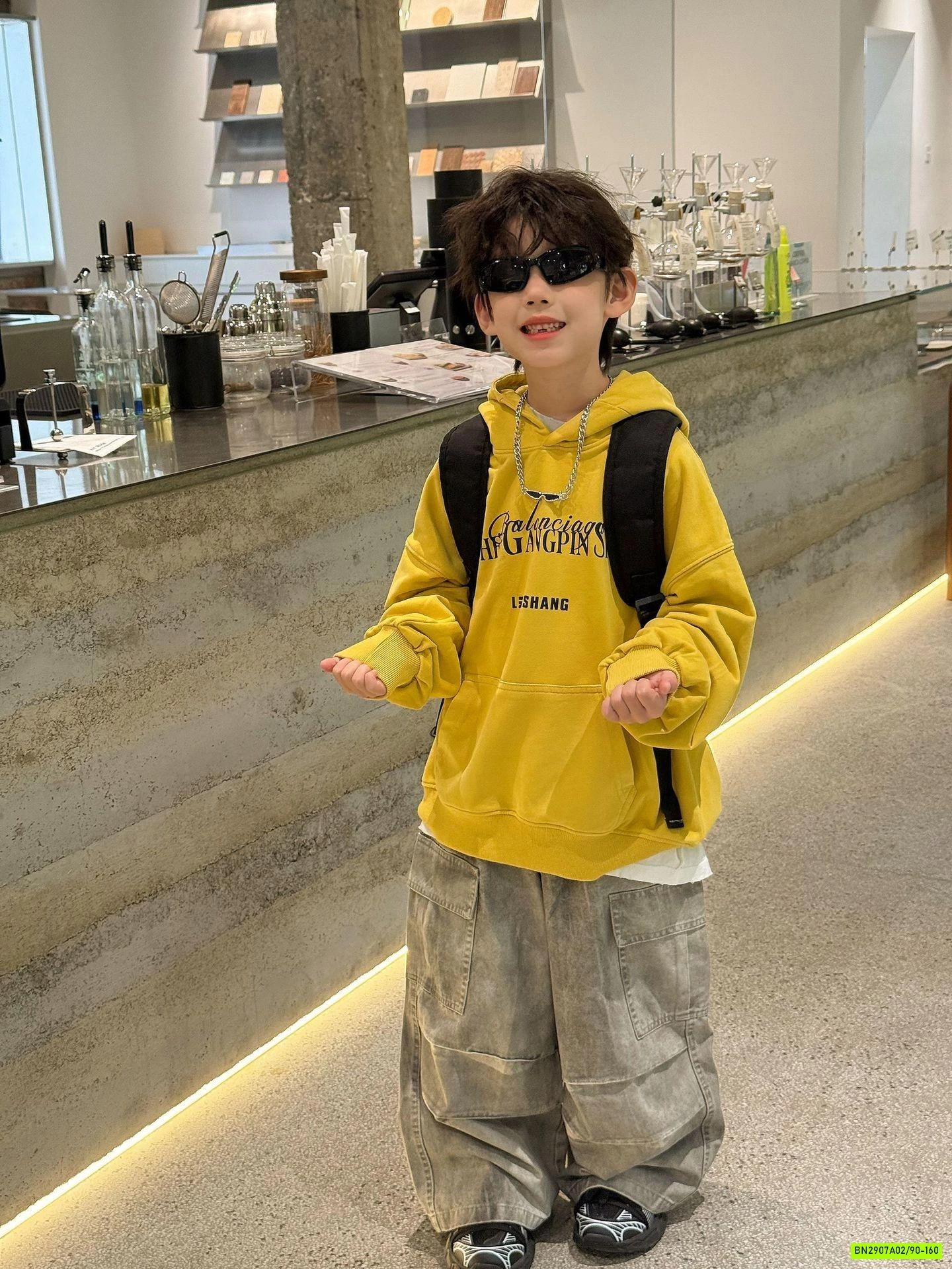 HOODIE NỈ VÀNG IN CHỮ