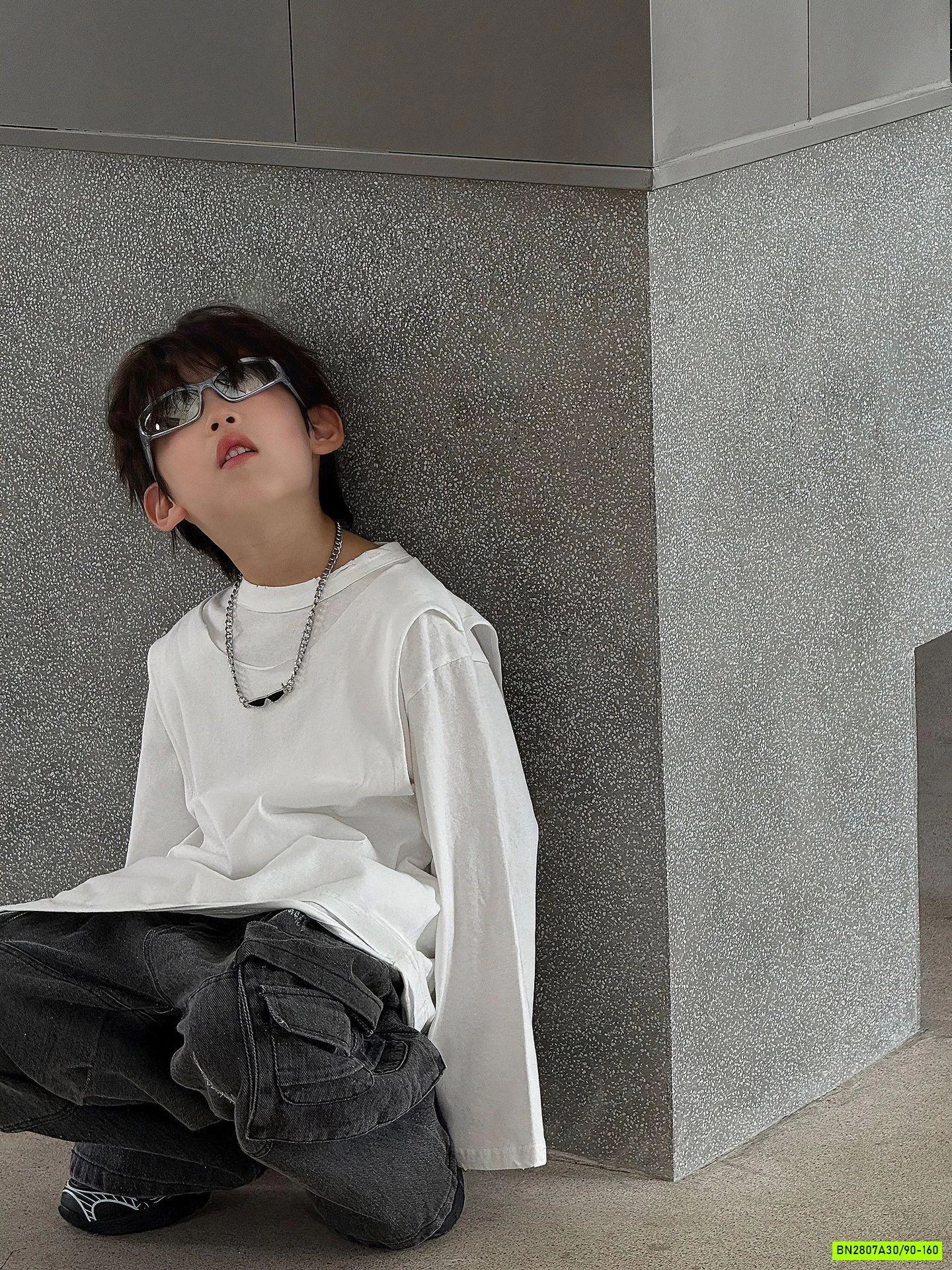 ÁO THUN GIẢ GILE VẠT LỆCH